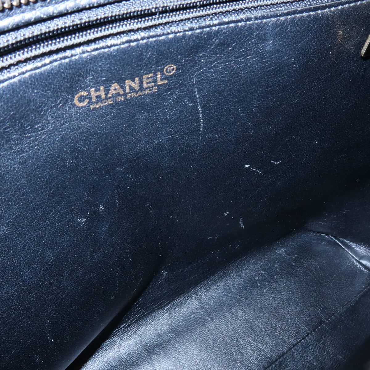 CHANEL Matelasse Caviarskin Shoulder Bag Tote Bag Black