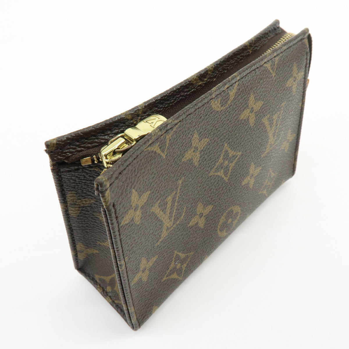 Louis Vuitton Monogram Poche Toilette 15 Cosmetic Pouch Brown M47546