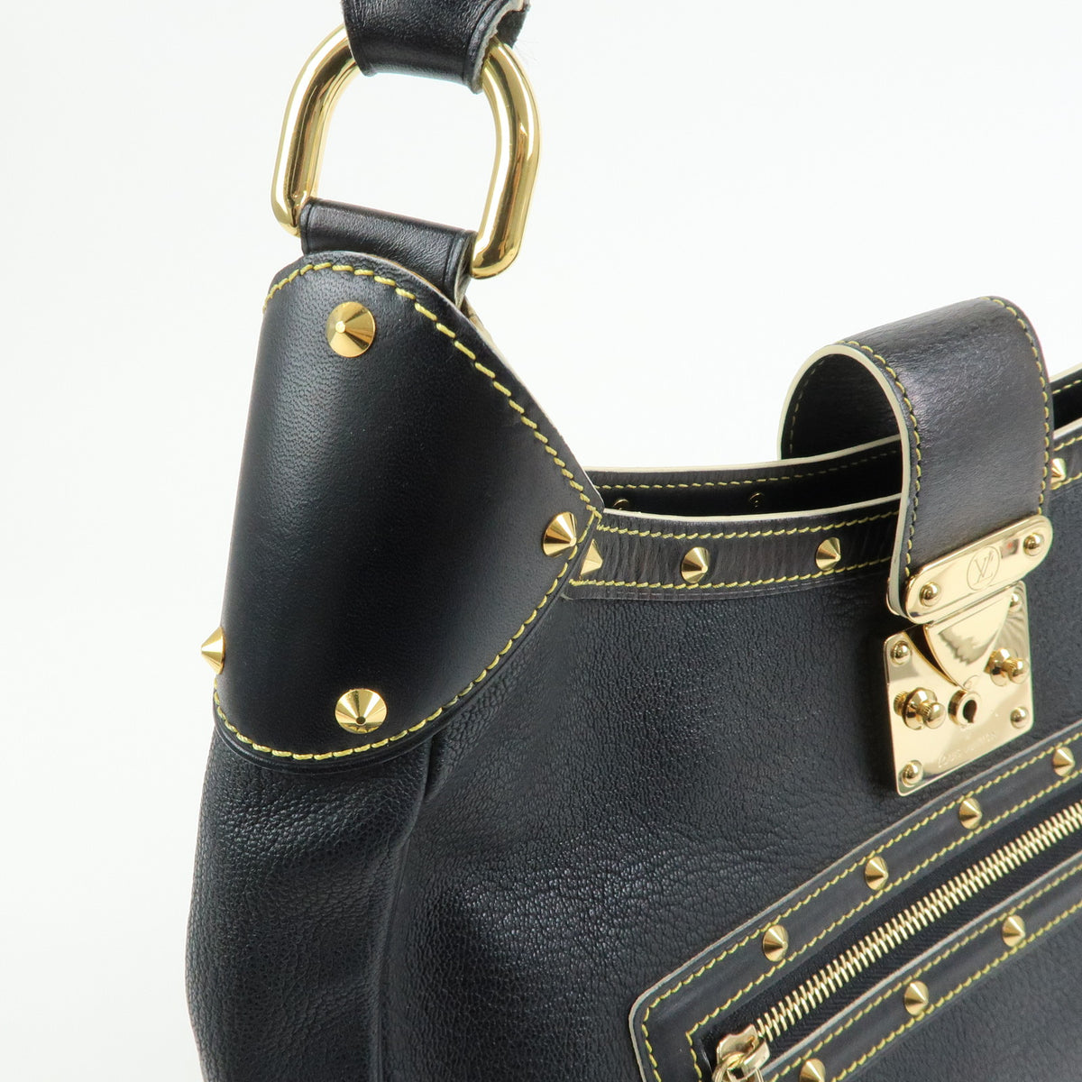 Louis Vuitton Suhali L'Affriolant Leather Shoulder Bag Noir M92851