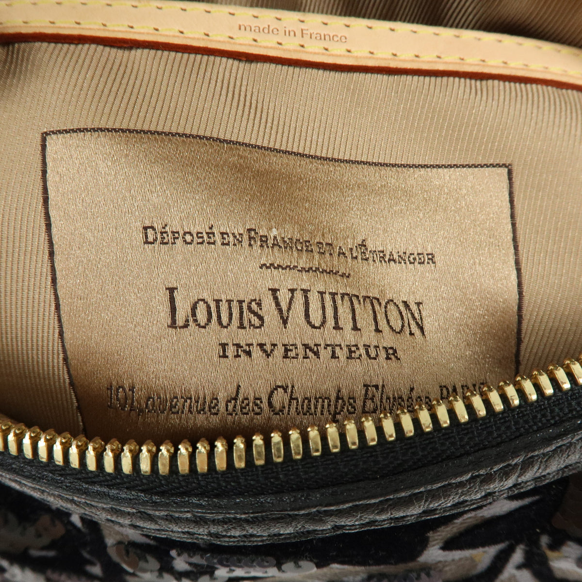 Louis Vuitton Monogram Fleur de Jais Carrousel Hand Bag M40434