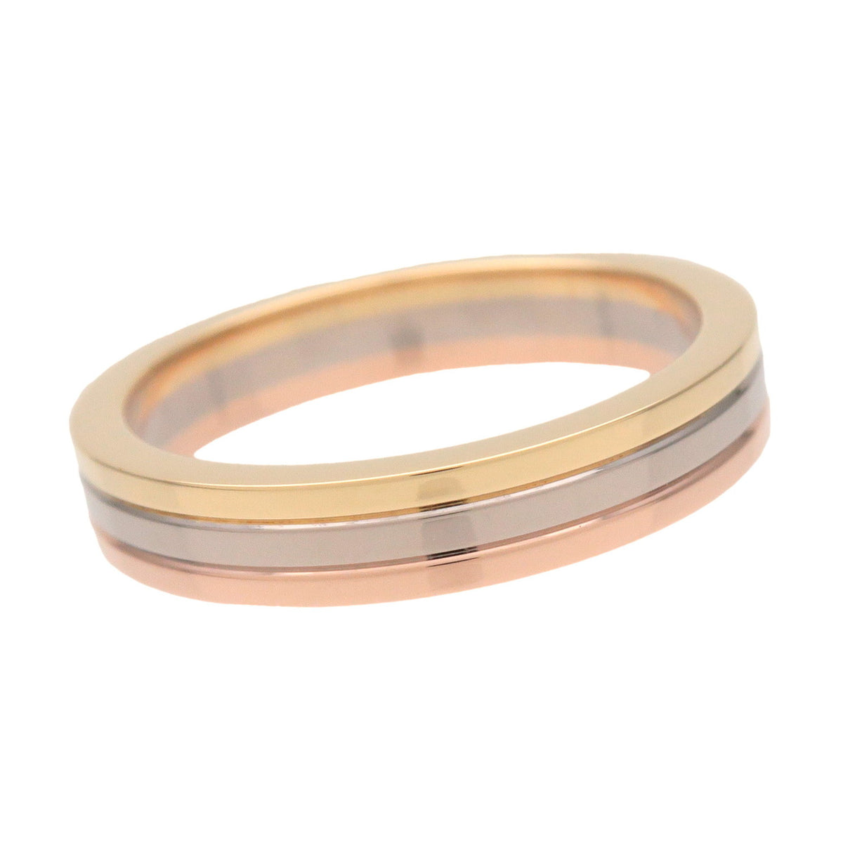 Cartier Vendome Three Color Ring K18 750YG/PG/WG #50 US5.25
