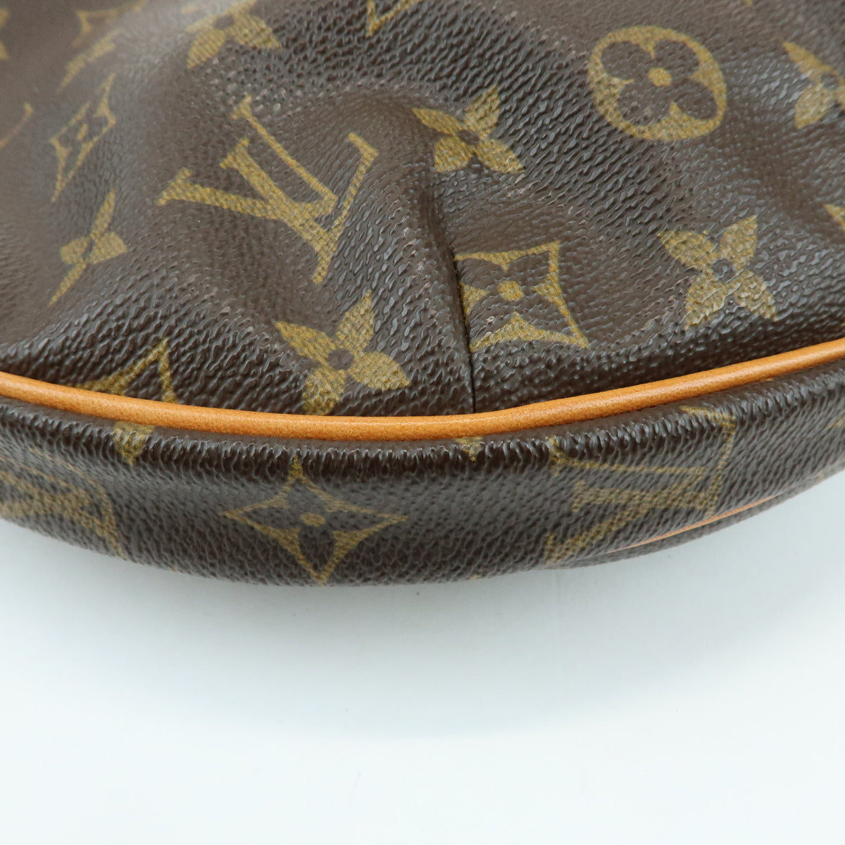Louis Vuitton Monogram Croissant MM Leather Shoulder Bag Brown M51512