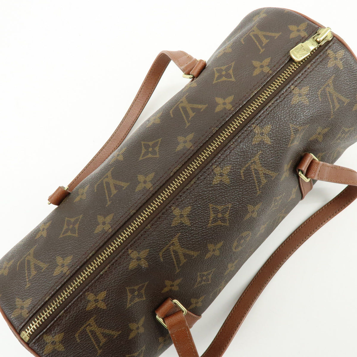 Louis Vuitton Monogram Papillon 30 Hand Bag Brown M51365