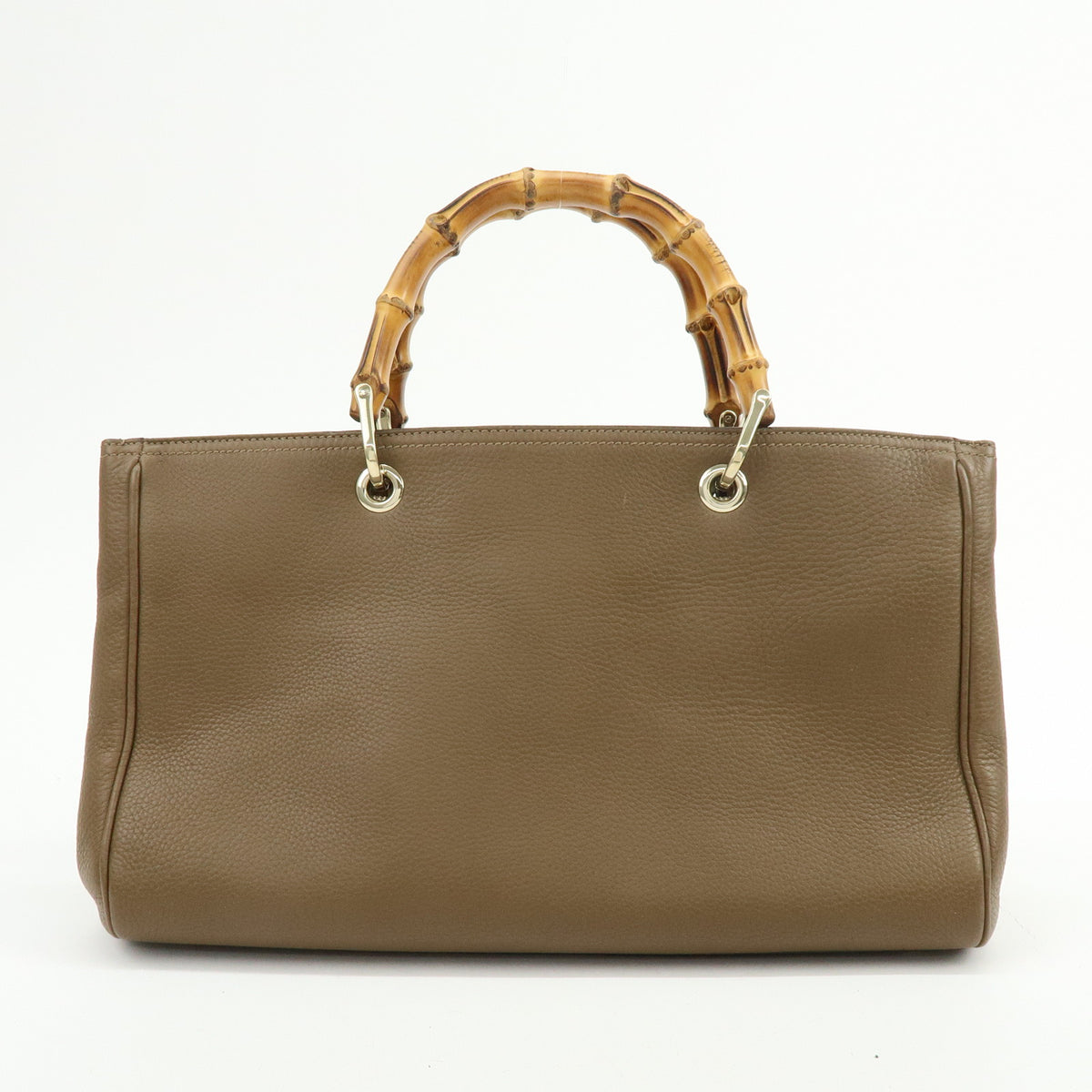 GUCCI Bamboo Shopper Medium Leather 2Way Bag Shoulder Bag 323660