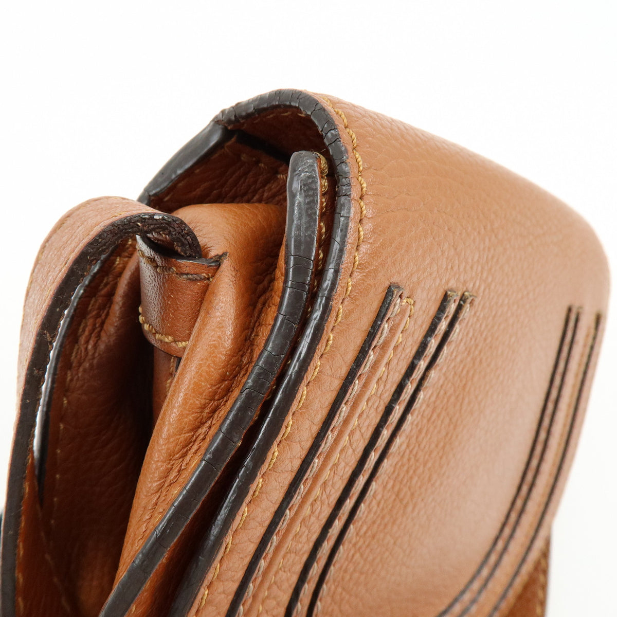 Chloe Mercy Leather Shoulder Bag Crossbody Bag Brown