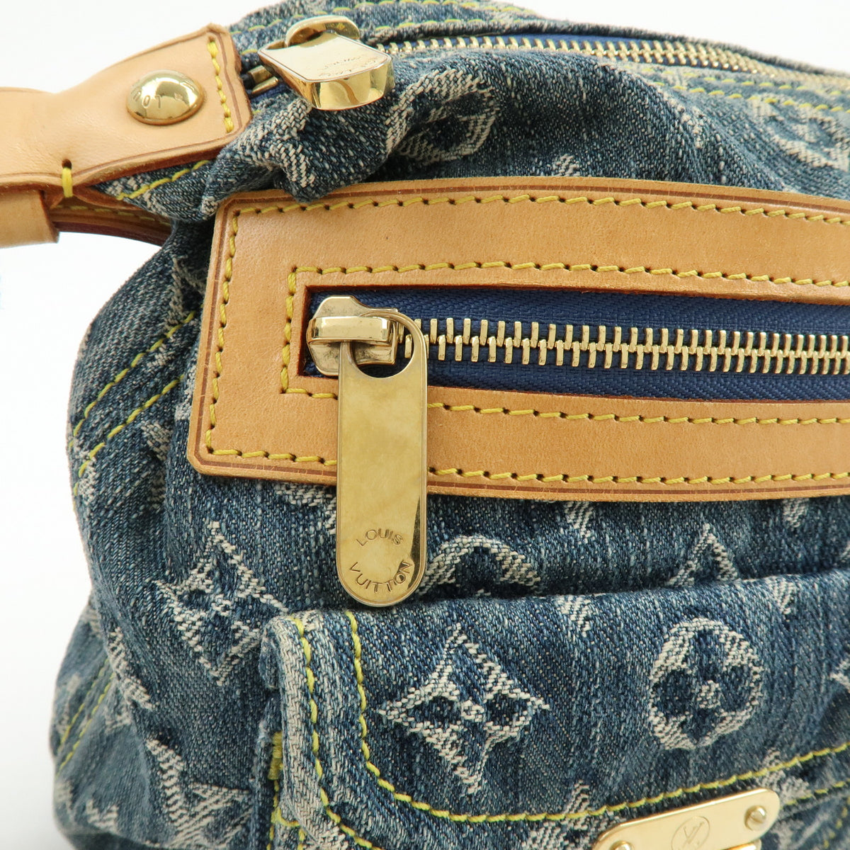 Louis Vuitton Monogram Denim Baggy PM 2Way Bag Shoulder Bag M95049