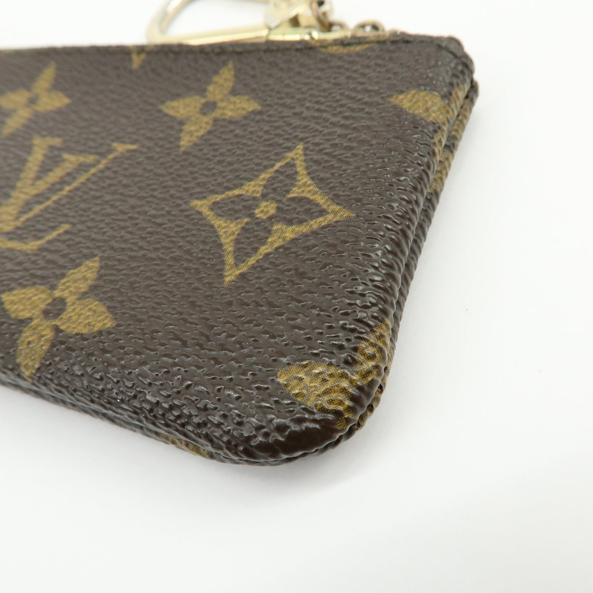 Louis Vuitton Monogram Pochette Cles Coin Case Key Case Brown M62650
