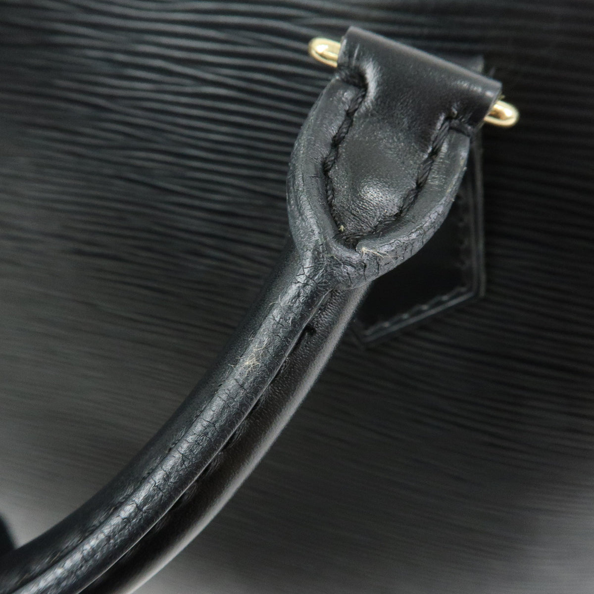Louis Vuitton Epi Alma Leather Hand Bag Noir Black M52142