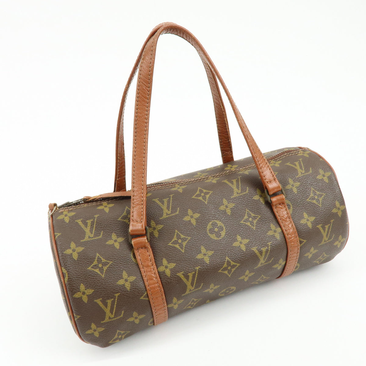 Louis Vuitton Monogram Papillon 30 Hand Bag Brown M51365