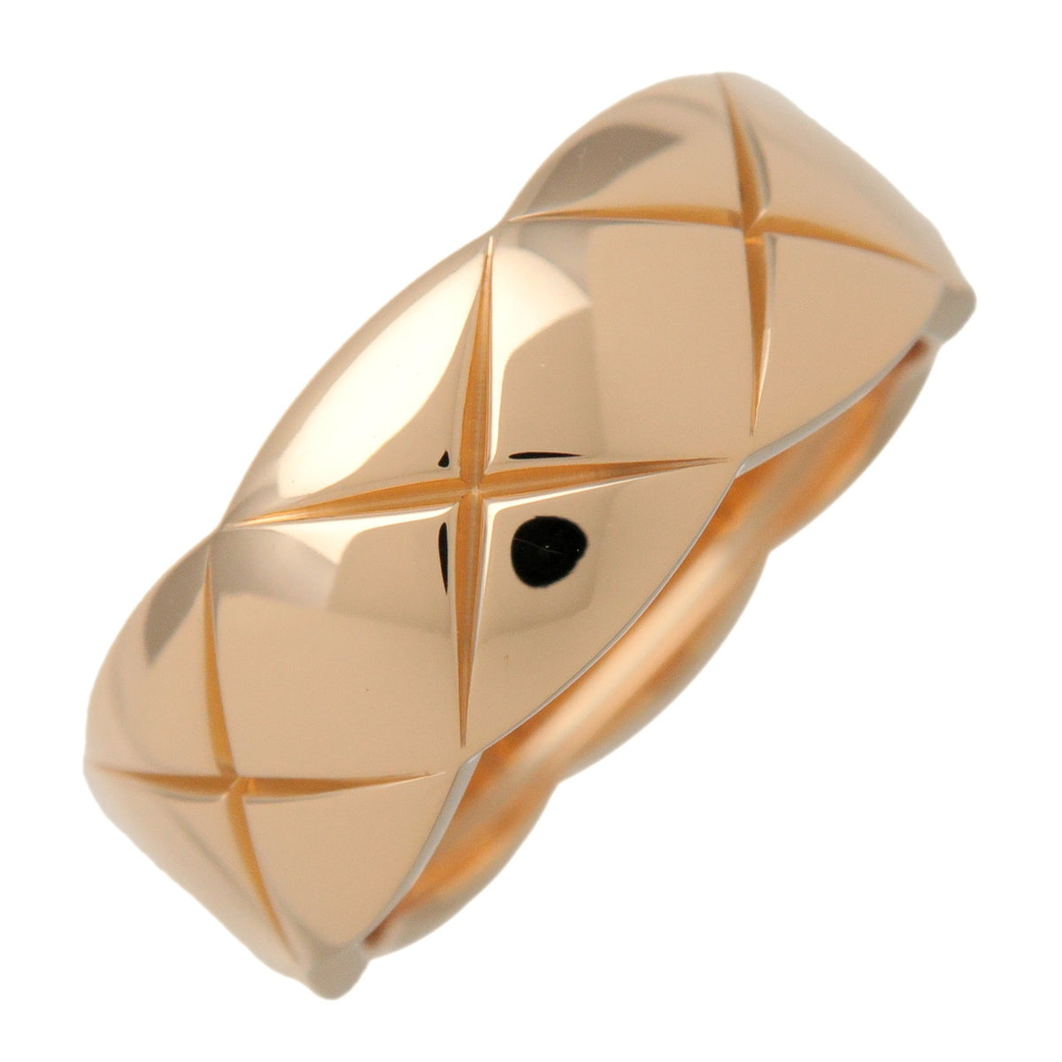 CHANEL COCO Crush Medium Ring #47 K18 750YG Yellow Gold US4.5 J10571