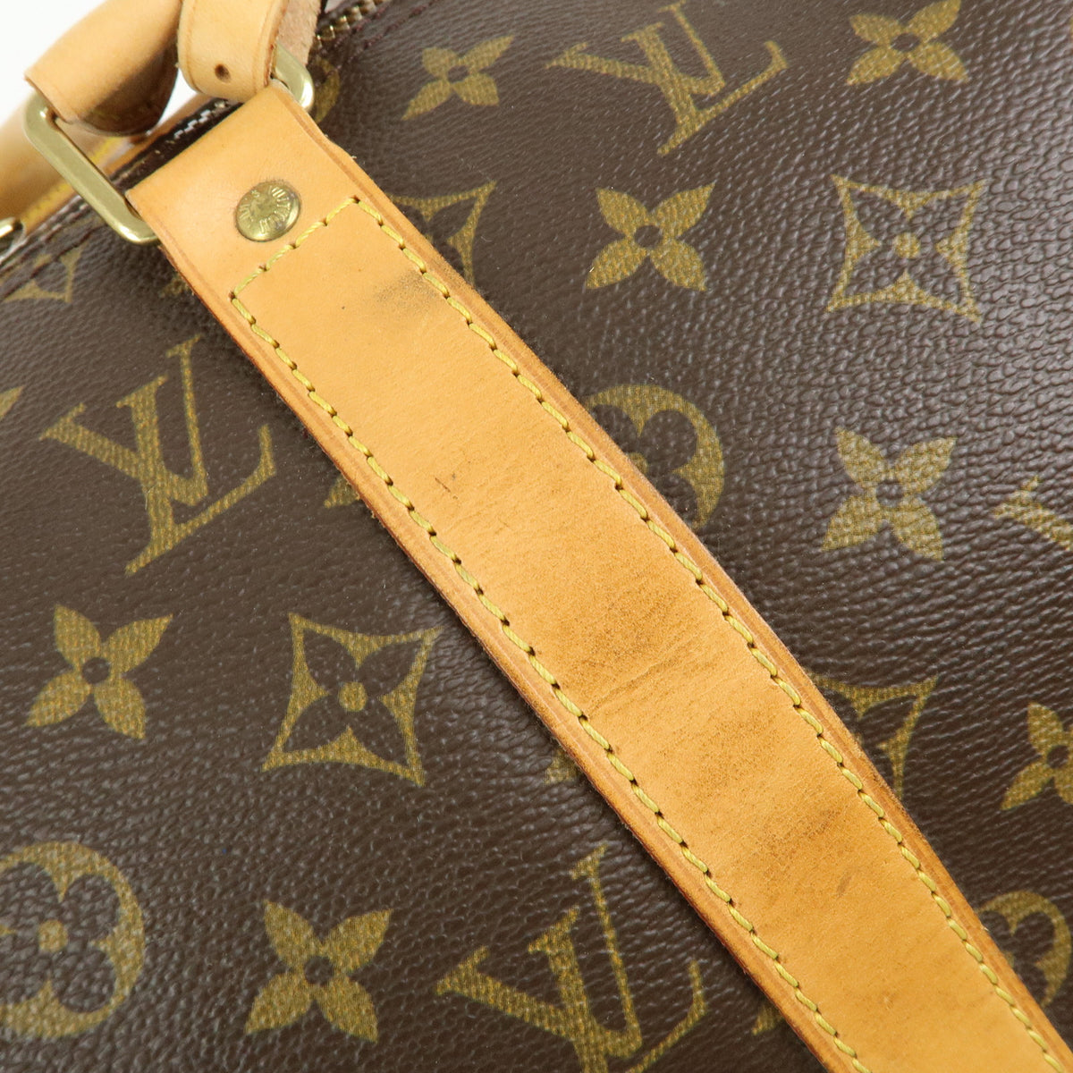 Louis Vuitton Monogram Keep All Bandouliere 50 Boston Bag Brown M41416