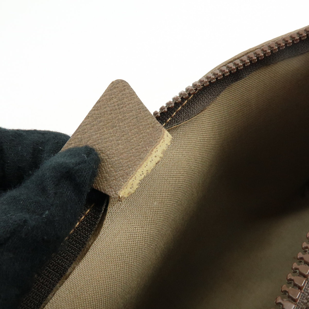 GUCCI Lot of 2 GG Plus Leather Clutch Bag Pouch Brown 39677-3/40272-8