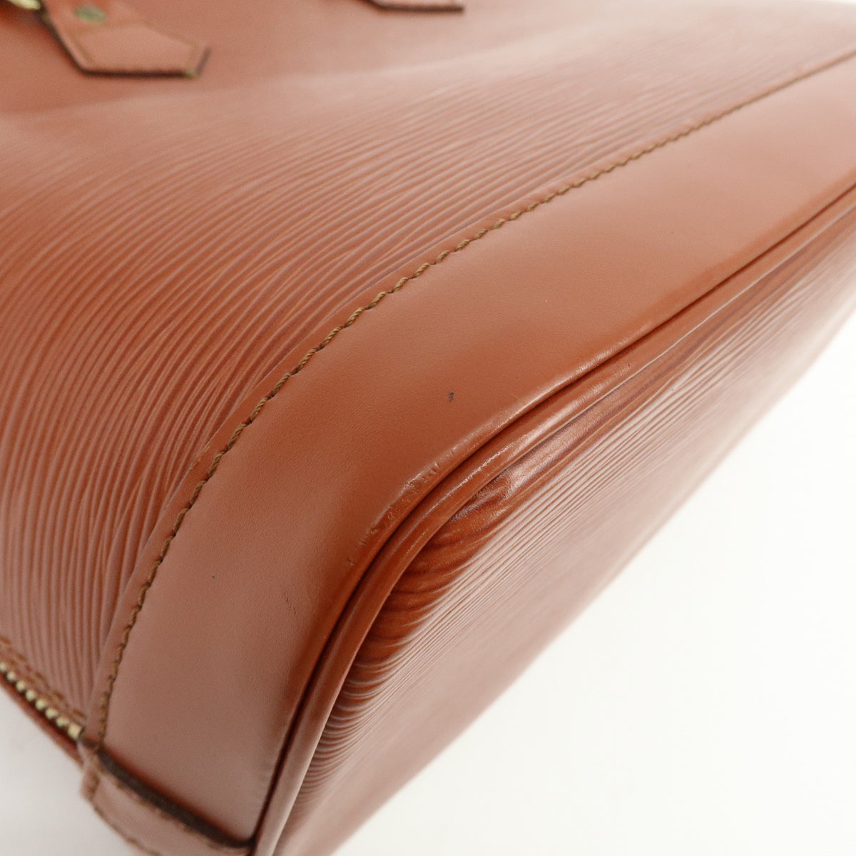 Louis Vuitton Epi Alma PM Leather Hand Bag Kenya Brown M52143