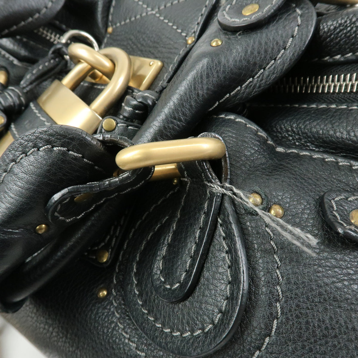 Chloe Paddington Leather Shoulder Bag Hand Bag Black