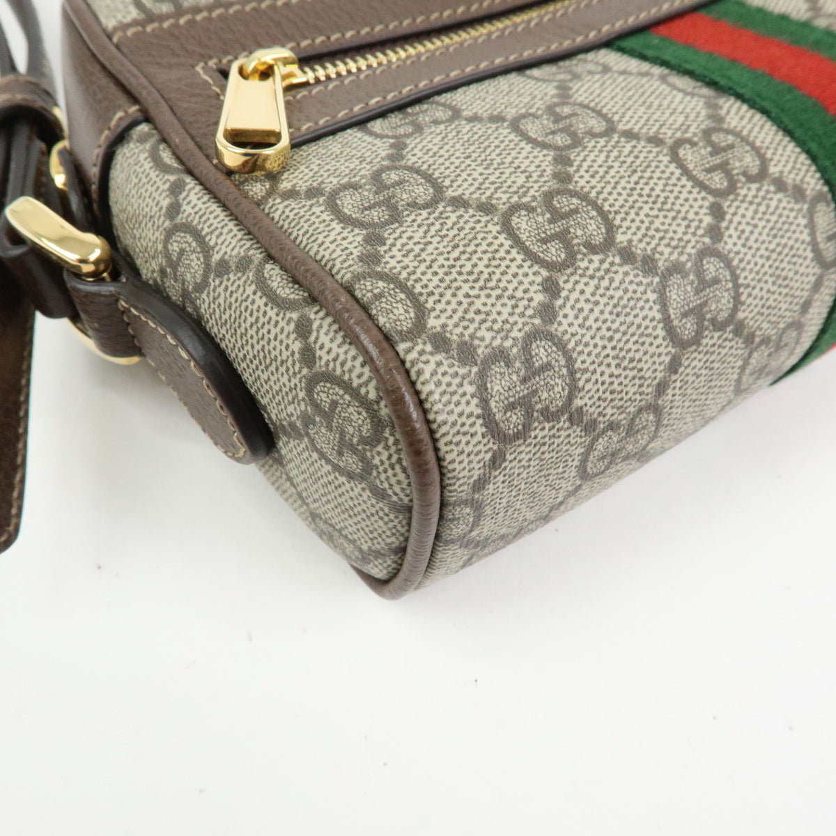GUCCI Ophidia Sherry Double G GG Supreme Leather Shoulder Bag 517350