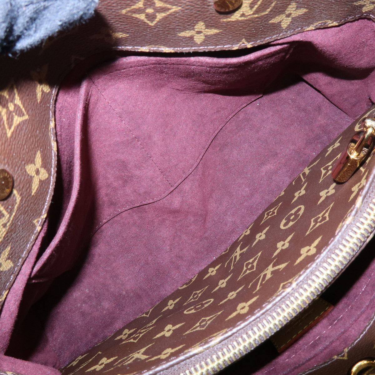 Louis Vuitton Monogram Montaigne MM 2Way Bag Hand Bag Brown M41056