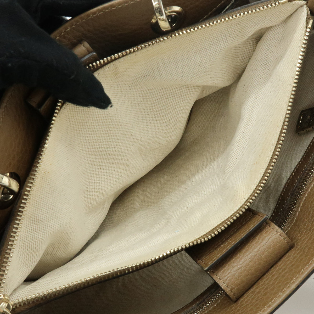 GUCCI Bamboo Shopper Medium Leather 2Way Bag Shoulder Bag 323660