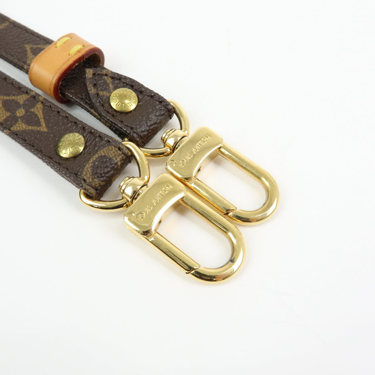 Louis Vuitton Monogram Adjustable Shoulder Strap Brown 120cm J52315