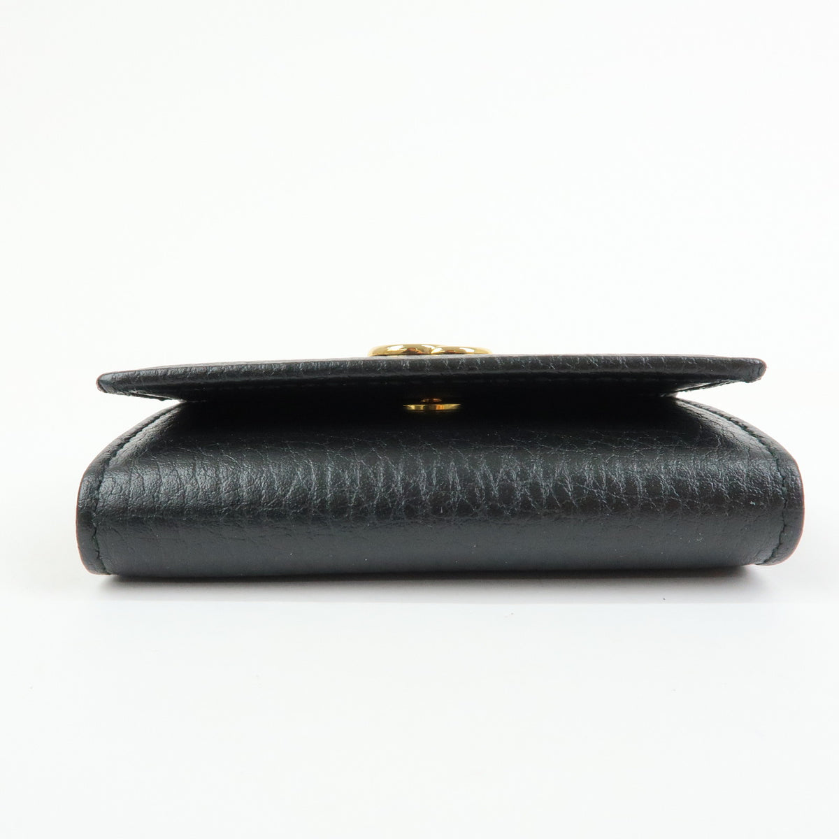 GUCCI Double G Leather 6 Ring Key Case Key Holder Black 456118
