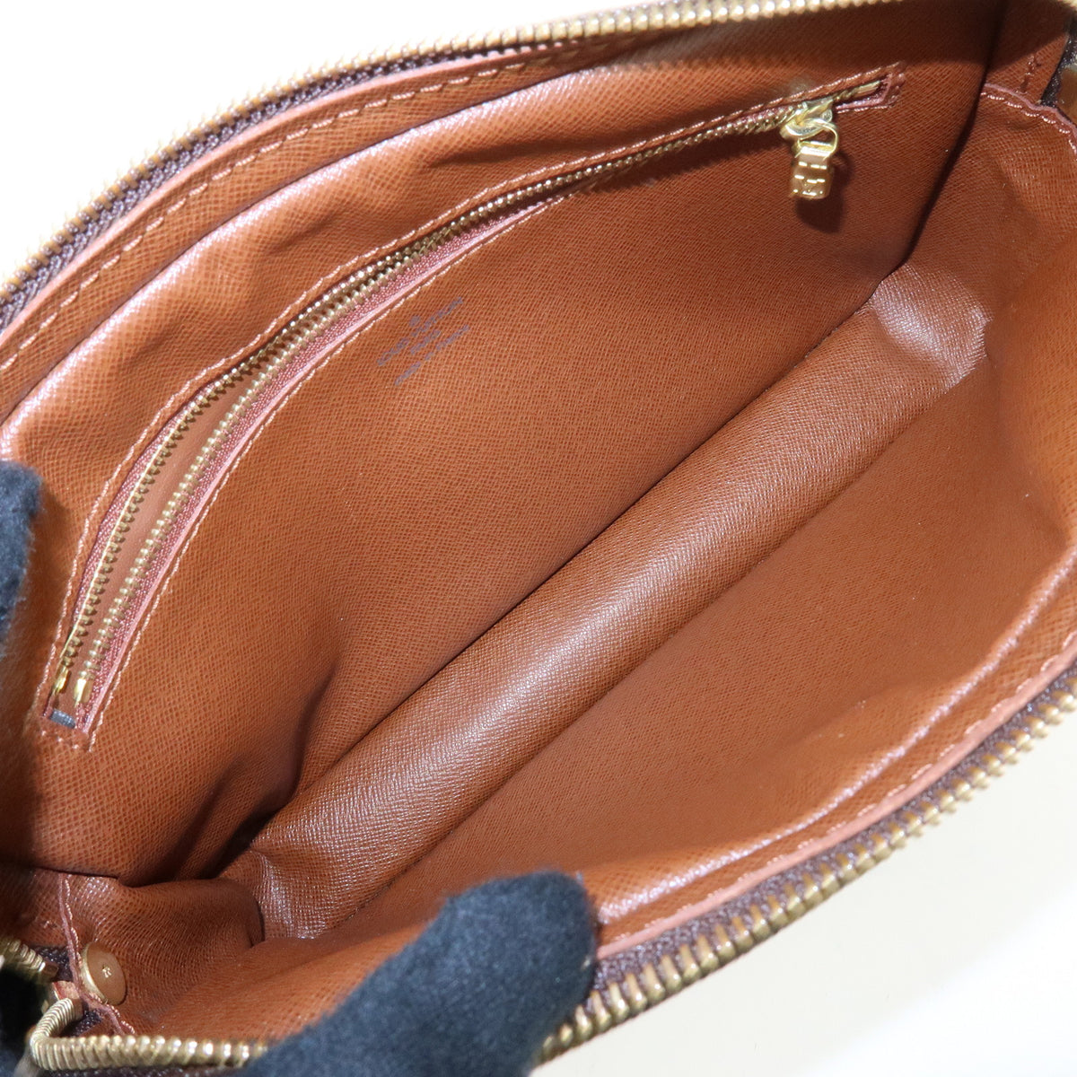 Louis Vuitton Monogram Marly Dragonne GM Clutch Bag Brown M51825