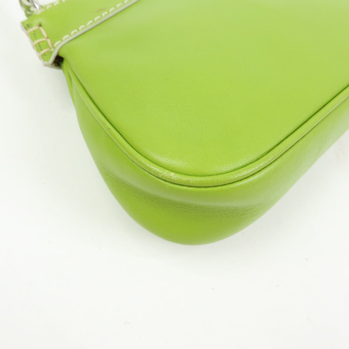 TOD'S Leather Shoulder Bag Hand Bag Light Green