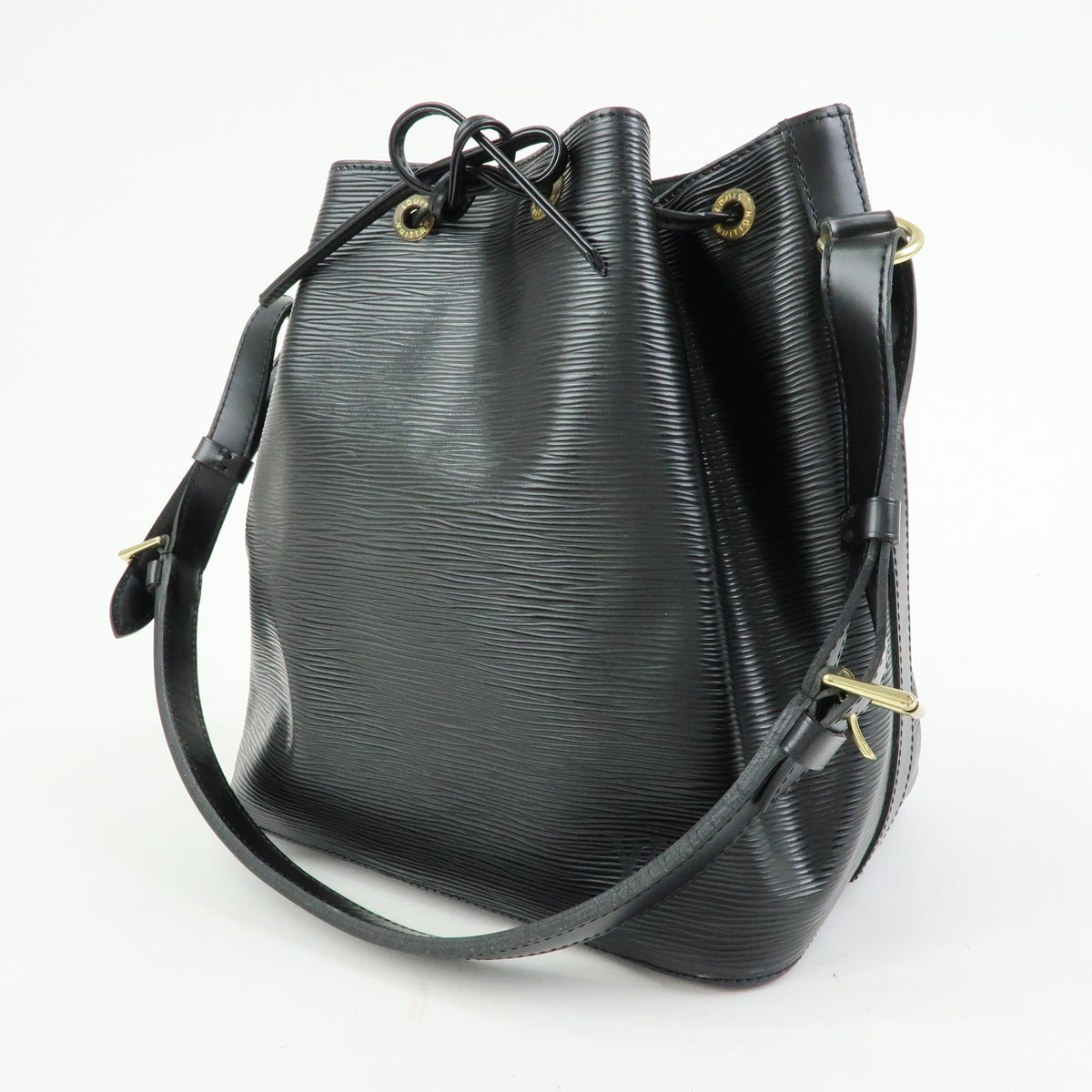 Louis Vuitton Epi Petit Noe Leather Shoulder Bag Noir Black M59012