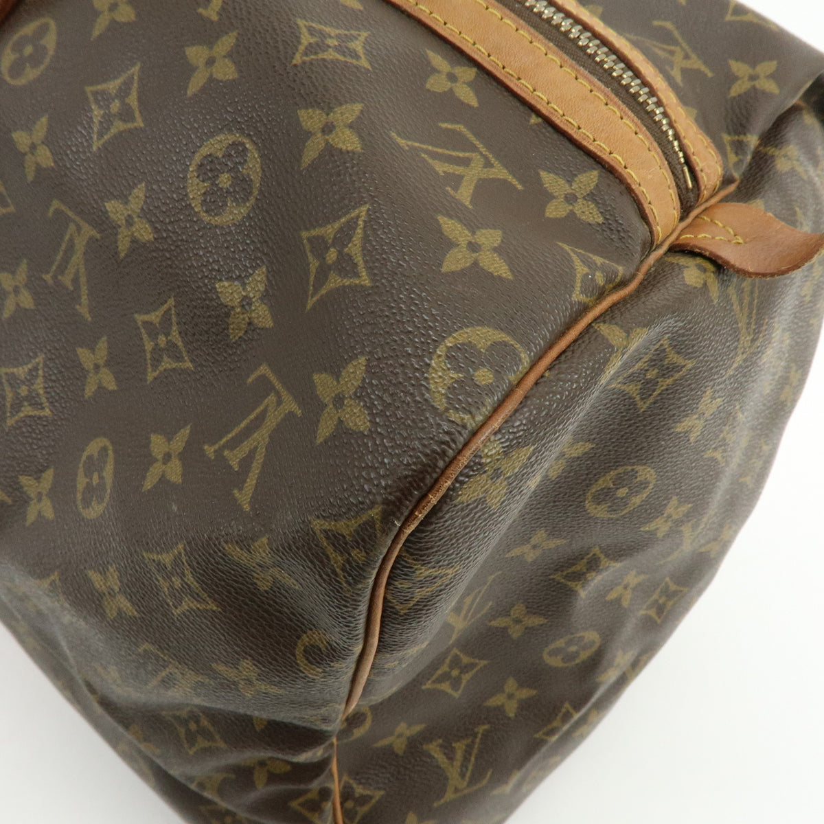 Louis Vuitton Monogram Sac Souple 55 Boston Bag Brown M41622