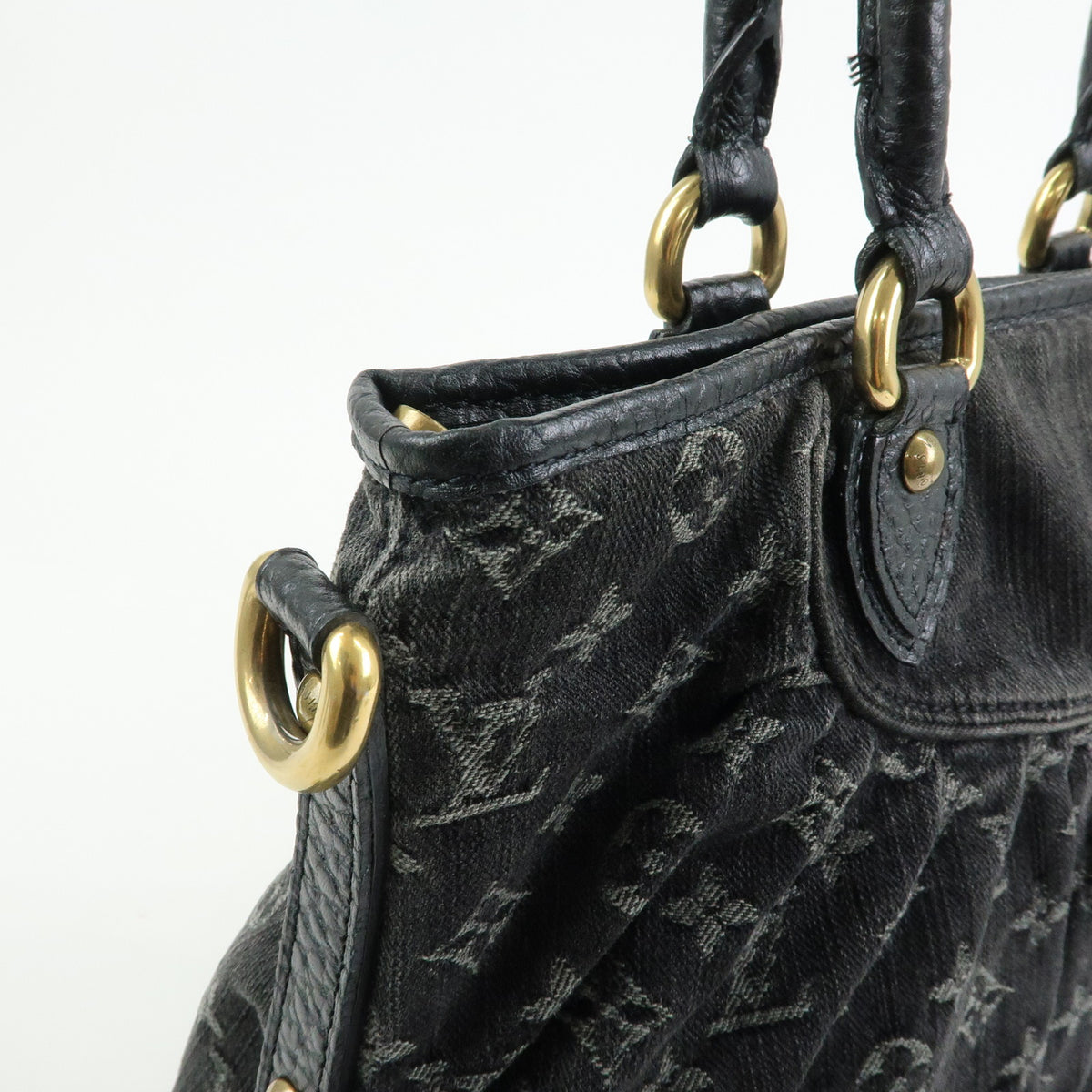 Louis Vuitton Monogram Denim Neo Cabby GM 2Way Bag Hand Bag Noir M95352