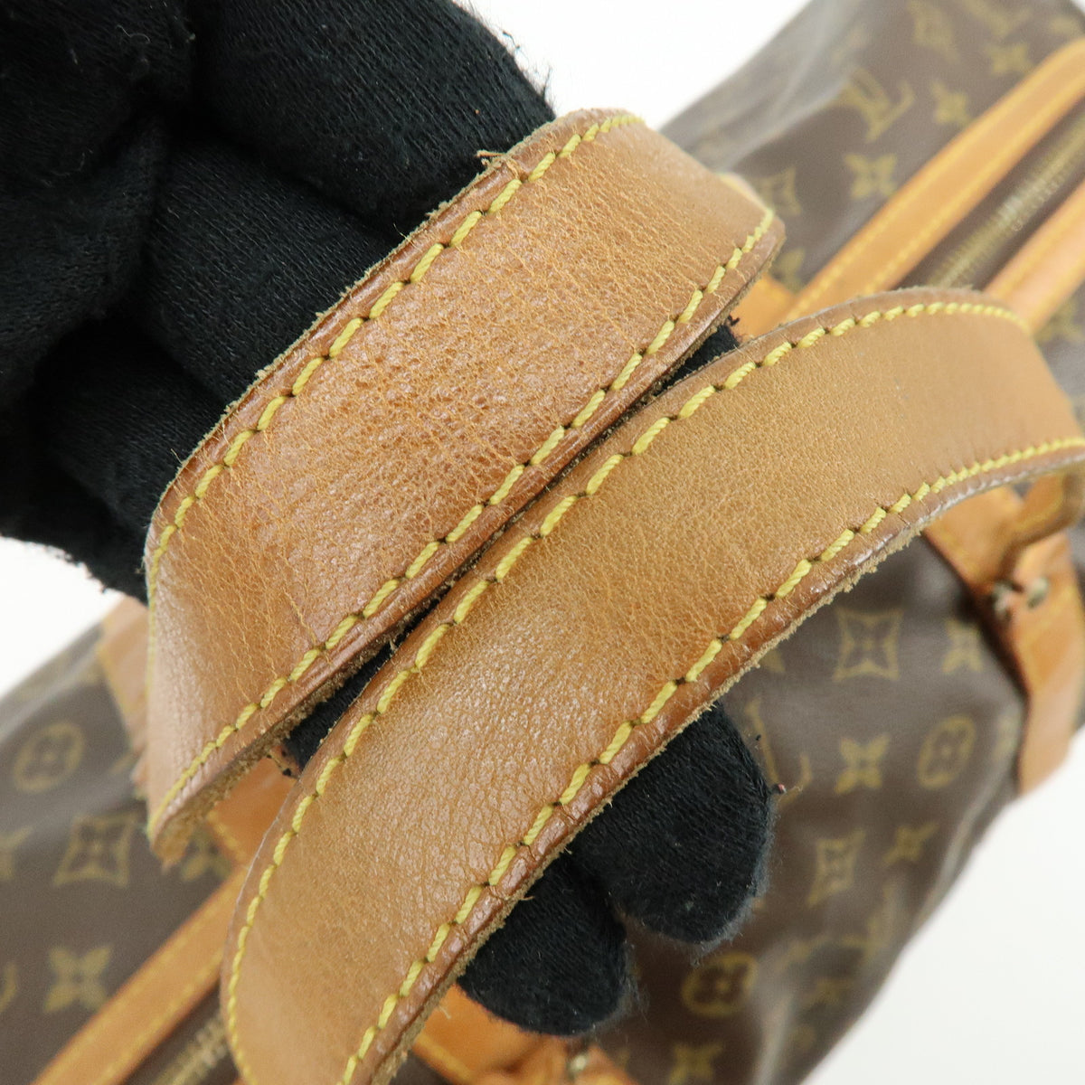 Louis Vuitton Monogram Sac Souple 55 Boston Bag Brown M41622