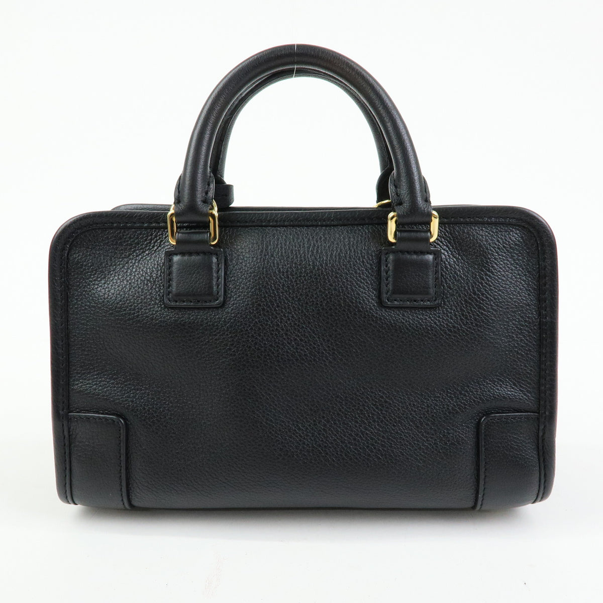 LOEWE Anagram Amazona 23 Leather Hand Bag Shoulder Bag Black
