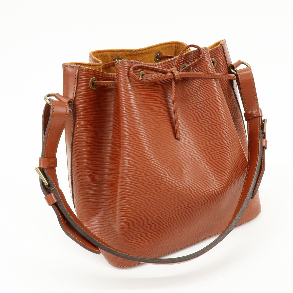 Louis Vuitton Epi Petit Noe Shoulder Bag Kenya Brown M44103