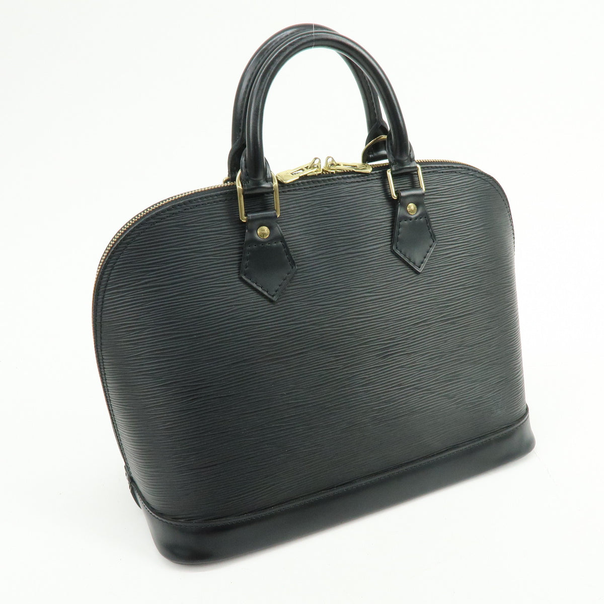 Louis Vuitton Epi Alma PM Leather Hand Bag Noir Black M52142