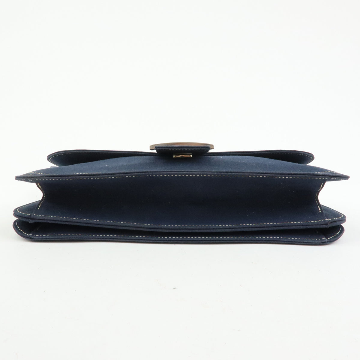 FENDI Mamma Baguette Canvas Shoulder Bag Hand Bag Navy 26424