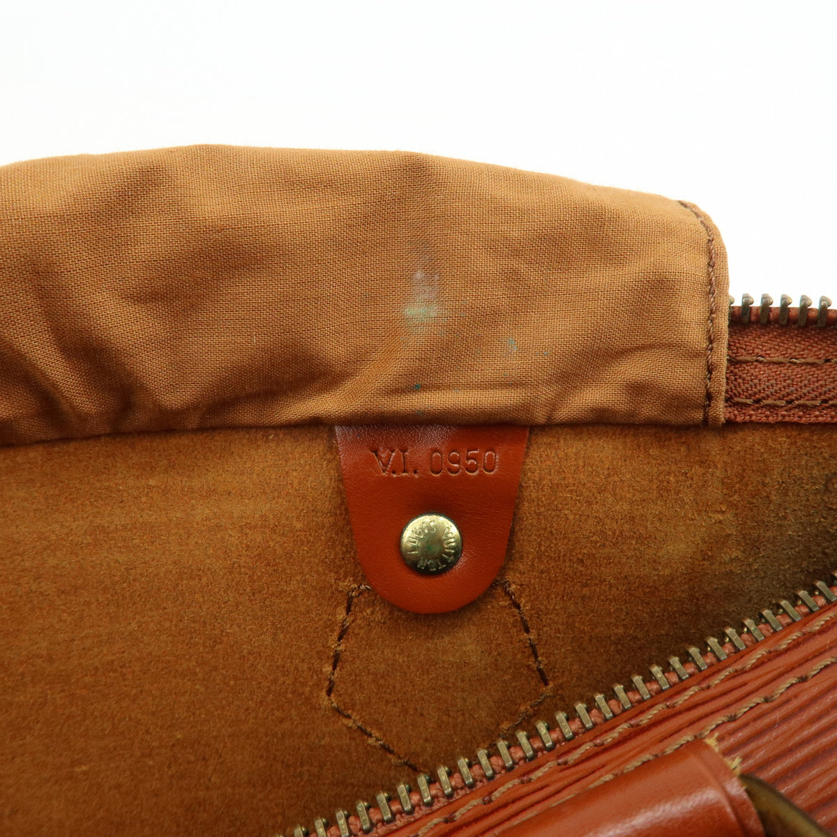 Louis Vuitton Epi Speedy 25 Leather Hand Boston Bag Kenya Brown M43013