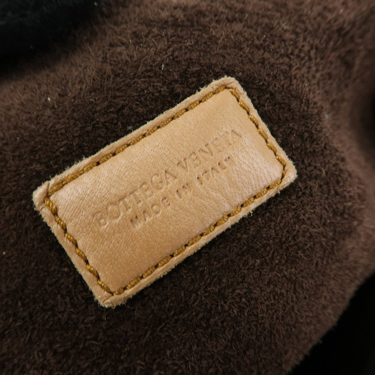BOTTEGA VENETA Intrecciato Leather Shoulder Bag Hand Bag Brown