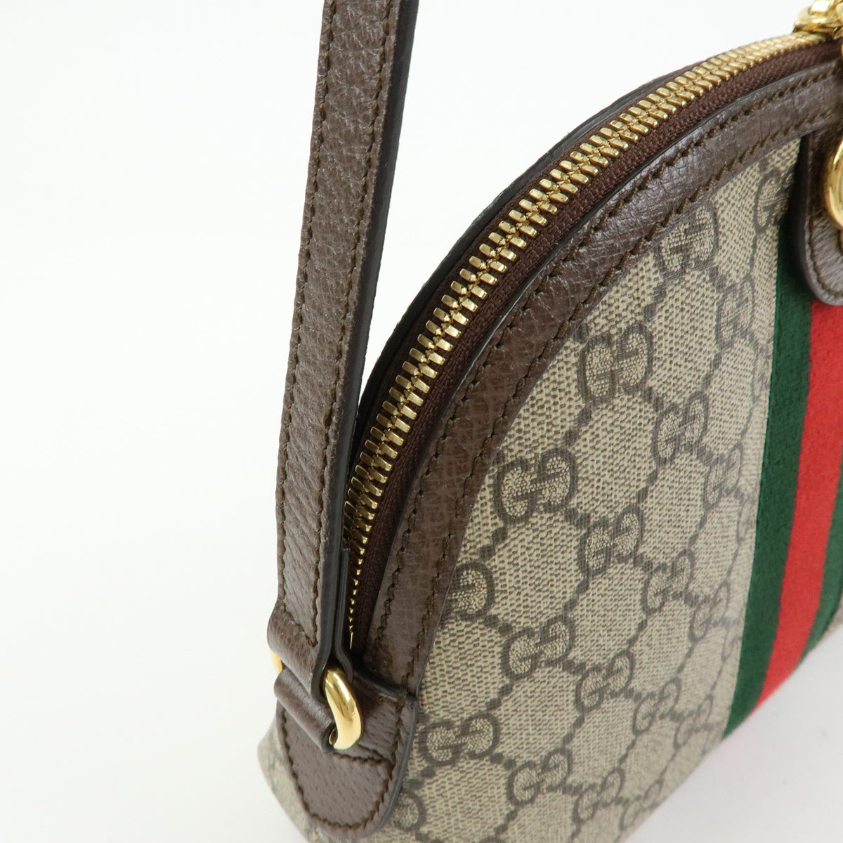 GUCCI Ophidia Sherry Double G GG Supreme Leather Shoulder Bag 499621