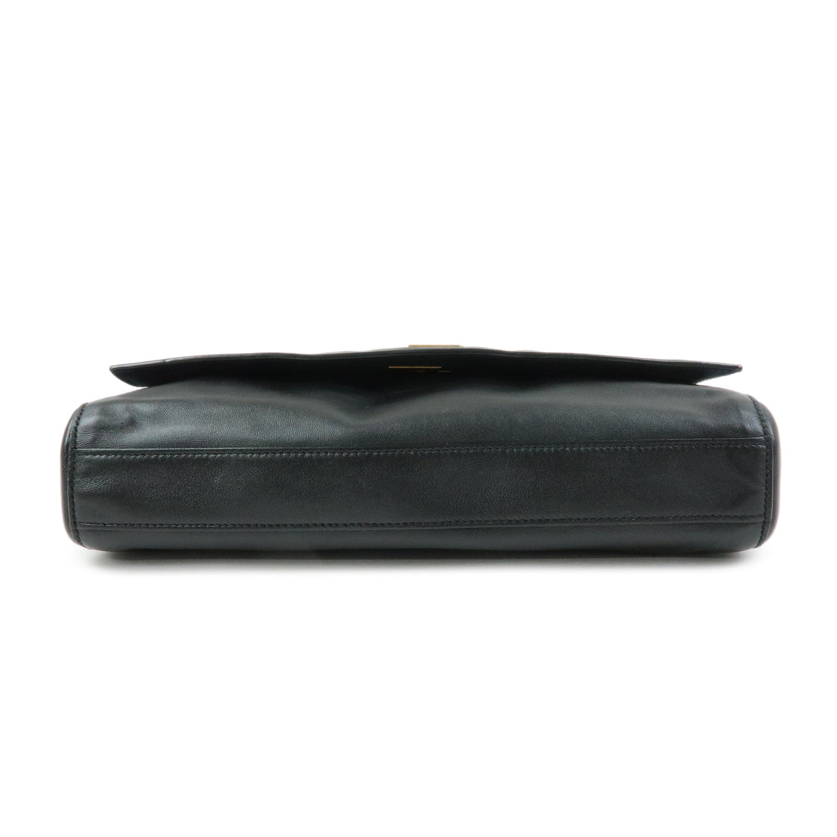SAINT LAURENT PARIS Cassandra Kate Leather Chain Shoulder Bag Black