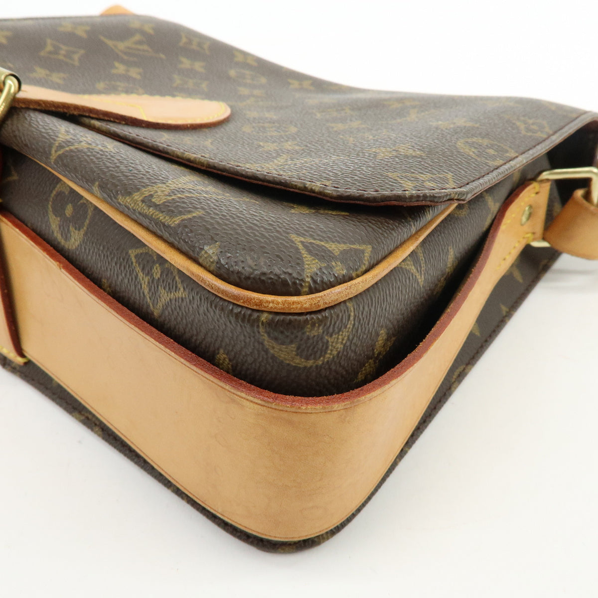 Louis Vuitton Monogram Cartouchiere GM Crossbody Bag Brown M51252
