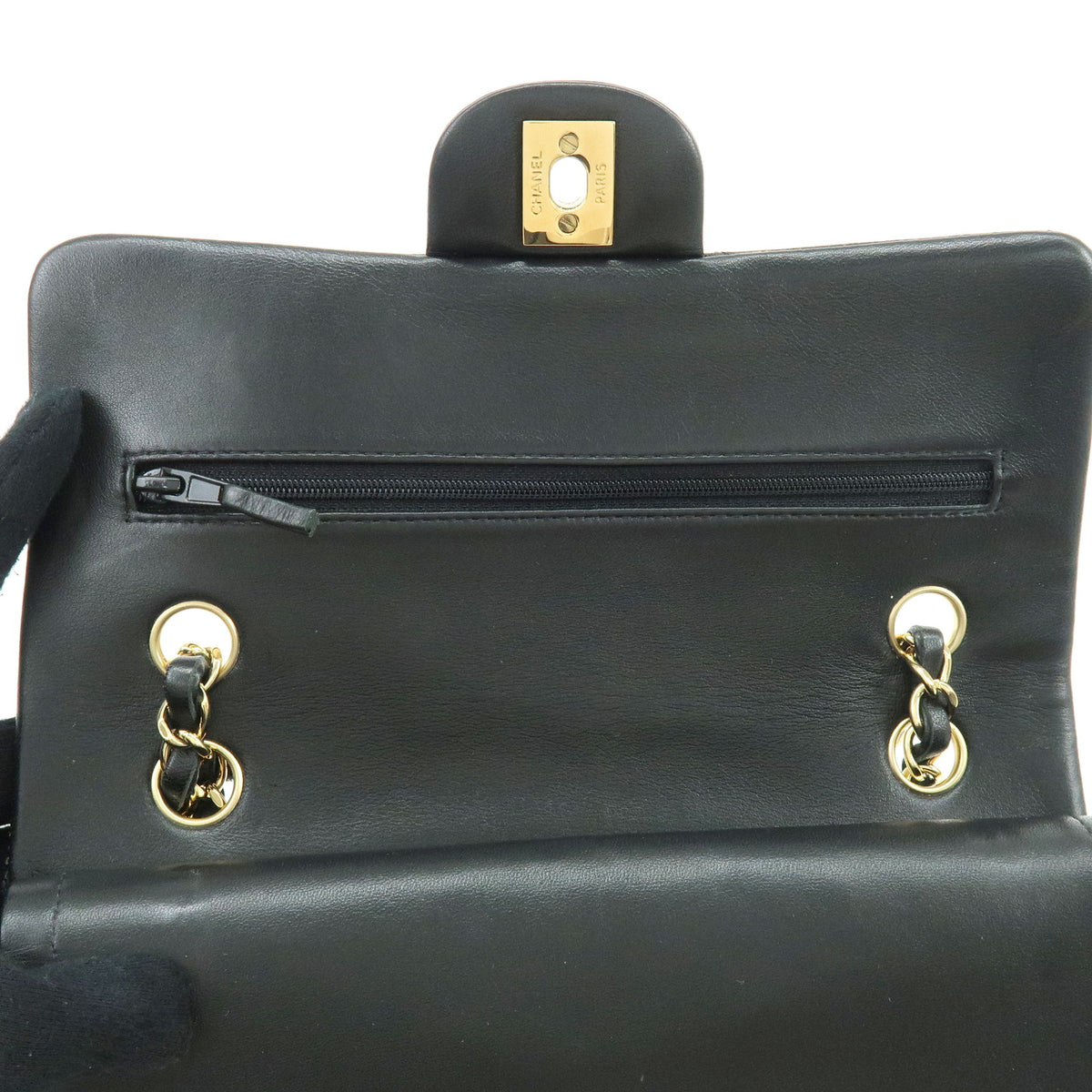 CHANEL Matelasse 23 Lambskin Double Flap Chain Shoulder Bag A01113