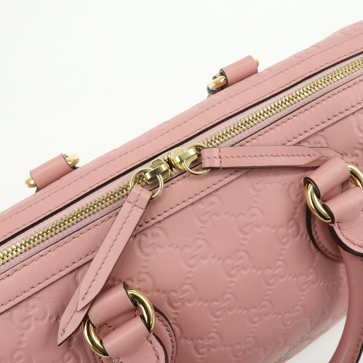 GUCCI Guccissima Leather 2Way Shoulder Bag Hand Bag Pink 453573