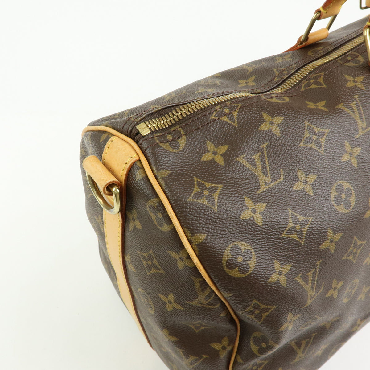 Louis Vuitton Monogram Keep All Bandouliere 50 Boston Bag Brown M41416