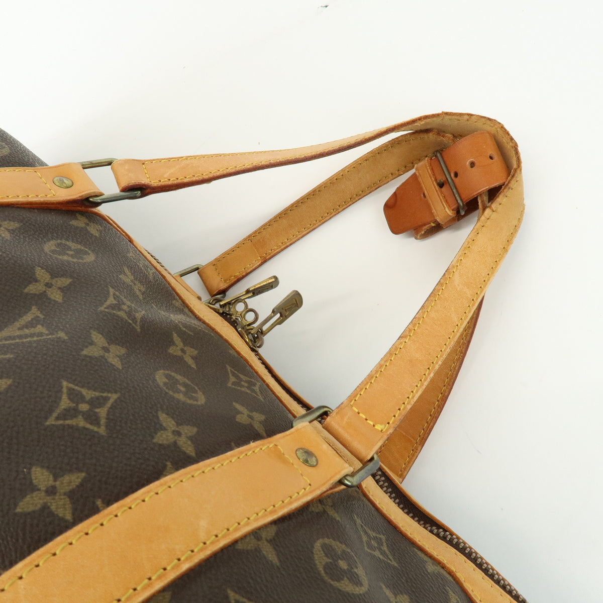 Louis Vuitton Monogram Sac Souple 55 Boston Bag Brown M41622