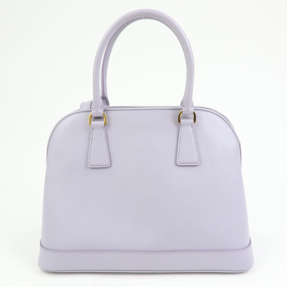 PRADA Triangle Logo Promenado Saffiano Leather 2Way Bag Purple BN2567