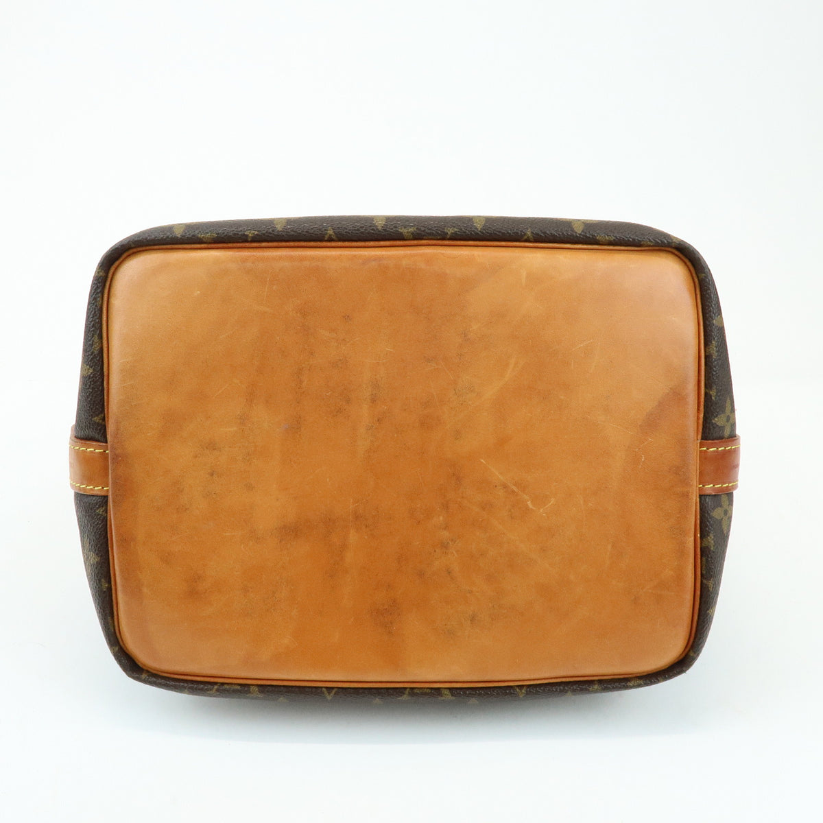 Louis Vuitton Monogram Petit Noe Leather Shoulder Bag Brown M42226
