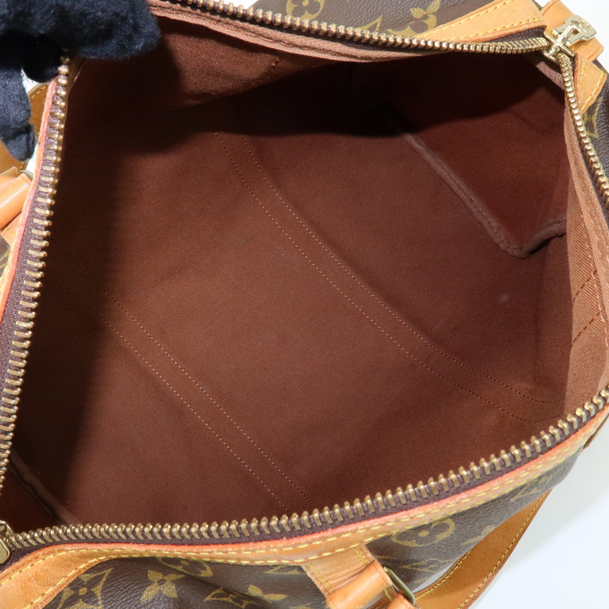 Louis Vuitton Monogram Sac Souple 35 Boston Bag Brown M41626