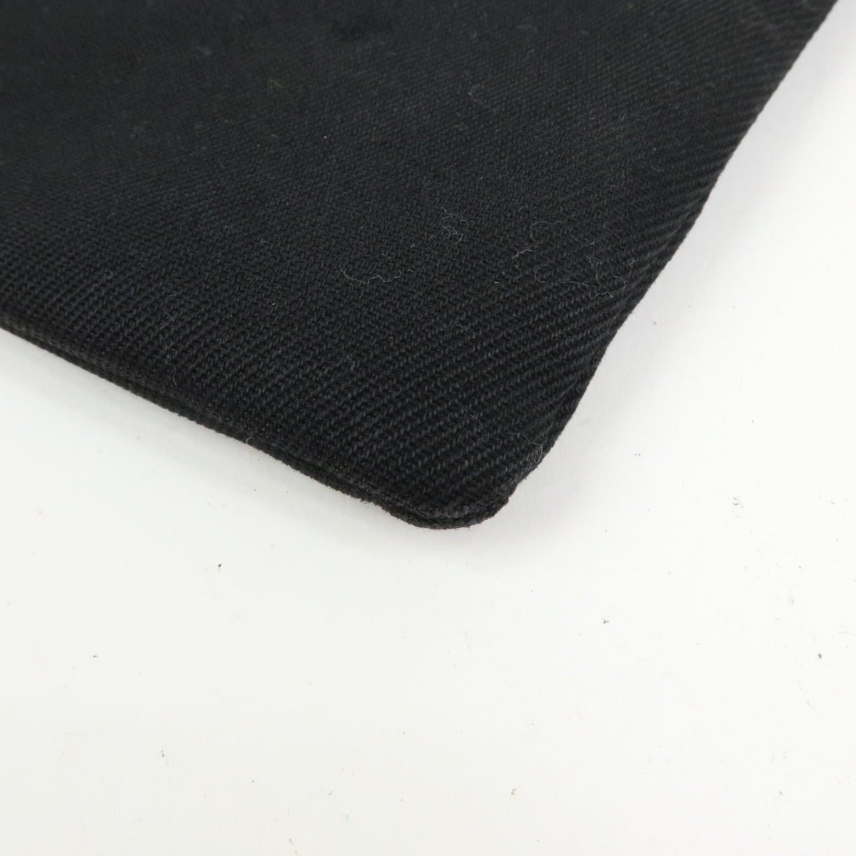 SAINT LAURENT PARIS Rive Gauche Clutch Bag Pouch Black White 565722