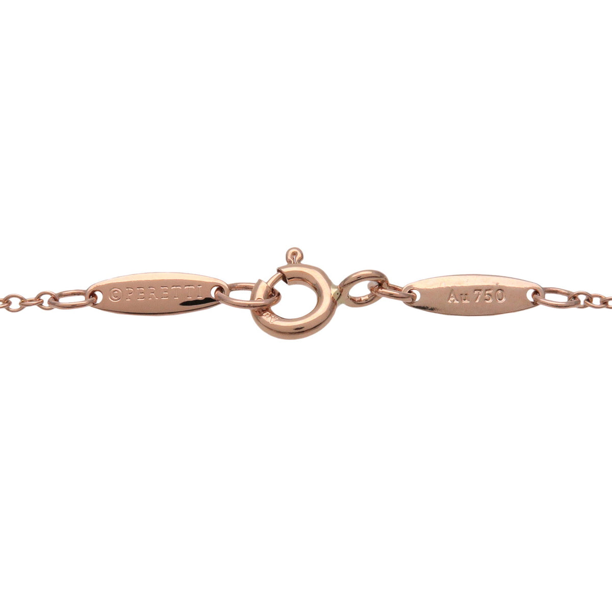 Tiffany & Co By The Yard 1P Diamond Bracelet K18 750PG Rose Gold
