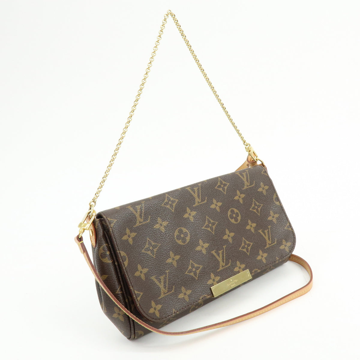 Louis Vuitton Monogram Favorite MM 2Way Bag Shoulder Bag Brown M40718