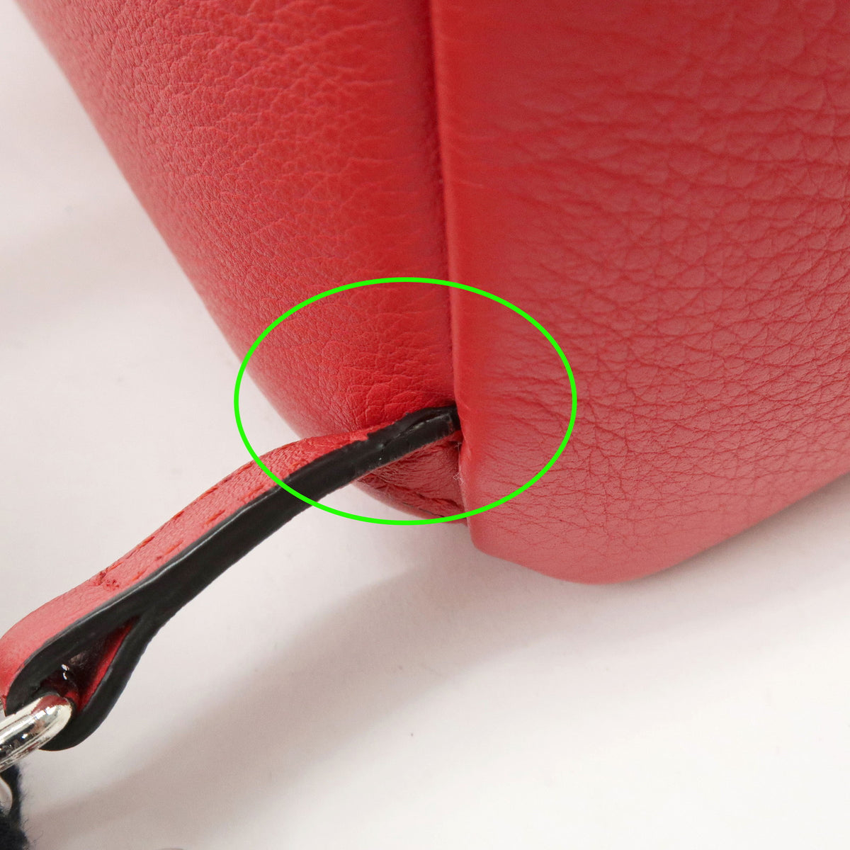 FENDI By the way Leather Mini Backpack Rucksack Studs Red 8BZ038