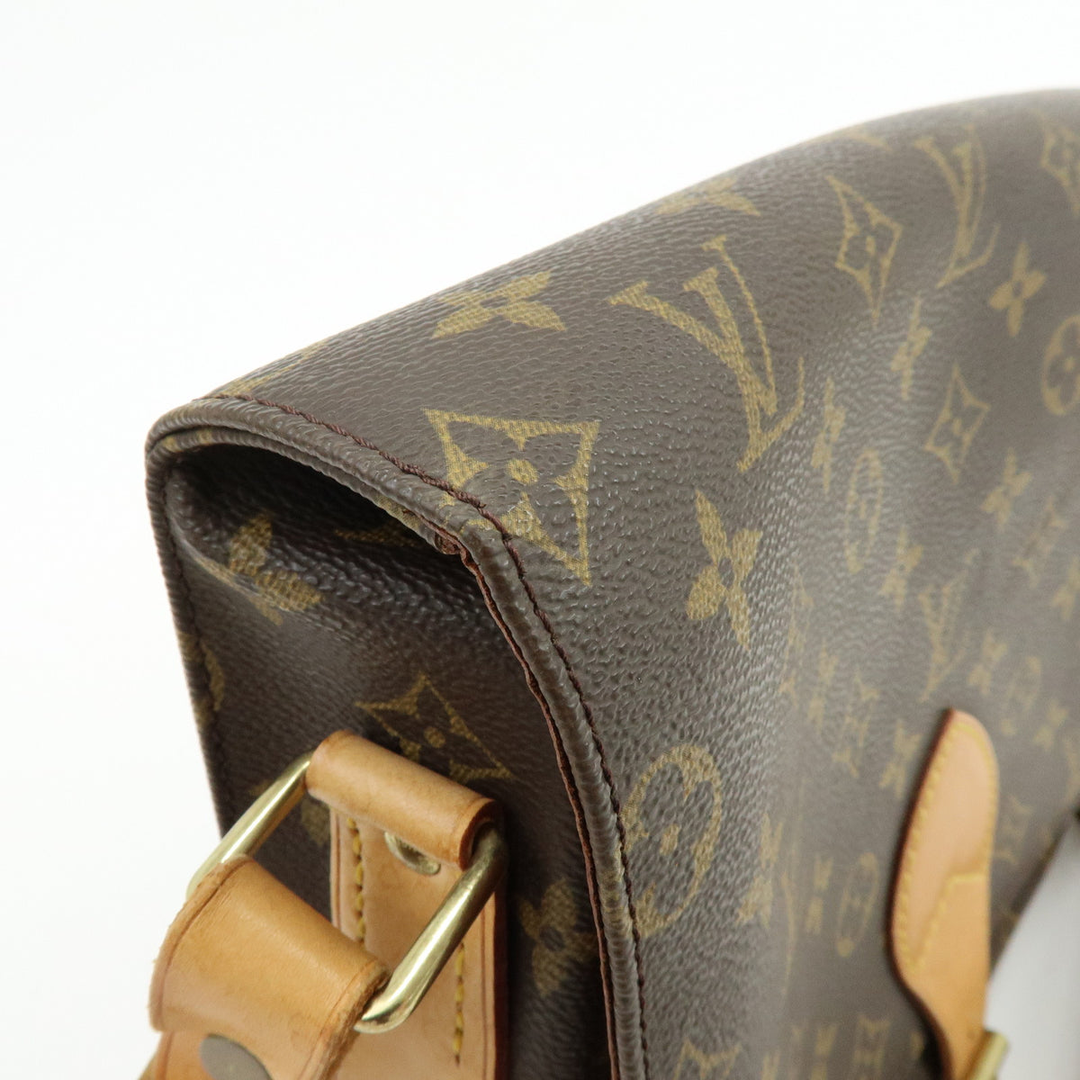 Louis Vuitton Monogram Cartouchiere GM Crossbody Bag Brown M51252